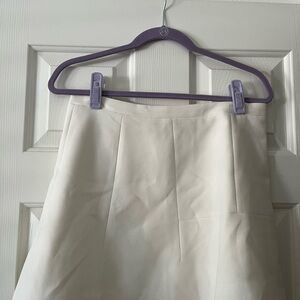 J. Crew Cream Mini Skirt